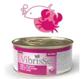 VIBRISSE kons. katėms tunas su krabais 70g 12vnt (24), A1018779
