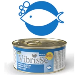 VIBRISSE kons. katėms želatinoje su tunu 70g 12vnt (24), C1018423