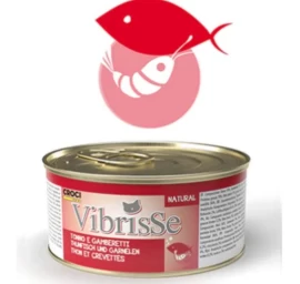VIBRISSE konservai katėms su tunu ir krevetėmis padaže 70g 12vnt (24), A1018773