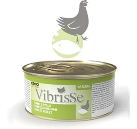 VIBRISSE konservai katėms su tunu ir vištiena 70g 12vnt (24), A1018777