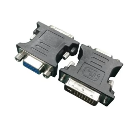 Video adapter DVI-&gt;VGA  (24M/15F) black