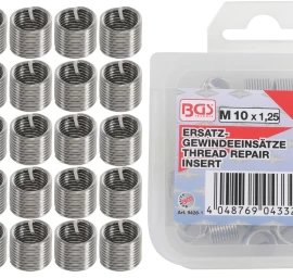 Vieliniai indėklai sriegiui | Helikoliai | M10 x 1.25 mm | 25 vnt. (9428-1)