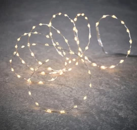 Vielos žibintai Akumuliatoriaus Baterija Valdoma Girlianda 90 Vadovaujama Balta Blykstė Luca