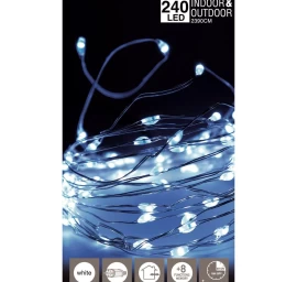 Vielos žibintai Girlianda 240 Vadovaujama šaltai Balta