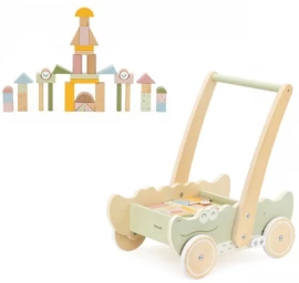 Viga 44278 Polarb Medinis Krokodilo Stūmiklis Su Blokeliais