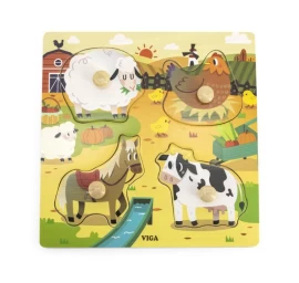 Viga 44592 Dėlionė Su Rankenėlėmis - ūkis