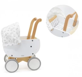 Viga 44719 Polarb Medinis Lėlių Vežimėlis Su Dėže.