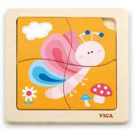 Viga 50136 Dėlionė Ant Kaladėlės - Drugelis