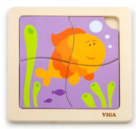 Viga 50144 Dėlionė Ant Kaladėlės - žuvis