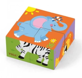 Viga 50836 Dėlionės Kubeliai - Zoologijos Sodas