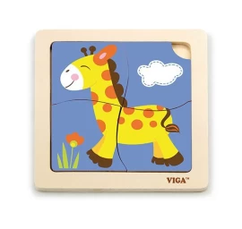Viga 51319 Dėlionė Ant Kaladėlės - žirafa