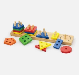Viga 58558 Blokeliai Su Formų Rūšiuokle - Geometrinės Figūros