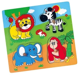 Viga 59563 Dėlionė Siurprizas - Zoologijos Sodas