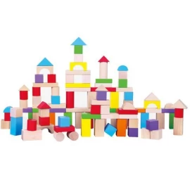 Viga 59697 Medinės Kaladėlės -100 Elementų