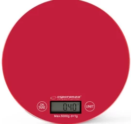 Virtuvės Svarstyklės Esperanza Eks003r (maks. 5000 G / Raudonos Spalvos )