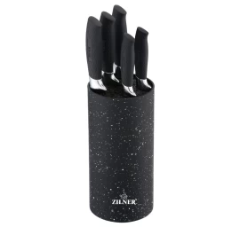 Virtuvinių peilių rinkinys  6 dalių ZL-5098 juodas