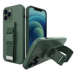 Virvinis Dėklas Gelinis Dėklas Su Dirželiu Grandininis Krepšys Dirželis Xiaomi Poco X3 Nfc Tamsiai žalias Virvinis Dėklas Gelinis Dėklas Su Dirželiu Grandininis Krepšys Dirželis Xiaomi Poco X3 Nfc Tamsiai žalias
