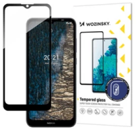 Viso Ekrano Grūdintas Stiklas Su Rėmeliu Nokia C20/c10 Full Glue Juodas