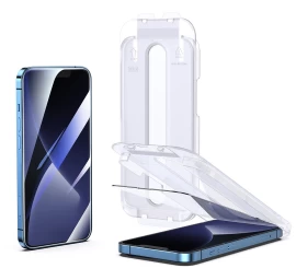 Viso Ekrano Grūdintas Stiklas Su Tvirtinimo Rėmeliu, Skirtas iphone 14 Plus 6,7&#039;&#039;