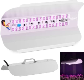Viso Spektro Augalų Augimo Lempa 25 X 12 Cm 136 Led 50 W Sidabrinė