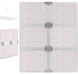 Viso Spektro Augalų Augimo Lempa 72 X 60 Cm 1404 Led 600 W Sidabrinė