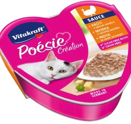 VITAKRAFT POESIE CREATION šlapias kačių maistas, kalakutiena/sūris, 85 g