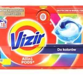 vizir All In 1 Spalvų Plovimo Kapsulės, 18 Vnt.