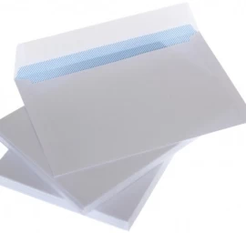 Vokai C5 balti 80g., su nuplėšiama juostele 162x229 mm  x 25vnt