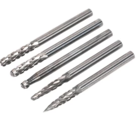 Volframo karbido frezų rinkinys | Tungsten Carbide | 5 vnt. (CB5M)