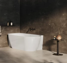 Vonia Freedom Corner II Tec 175x86 L, laisvai pastatoma, balta, sifono dangtelis chromas/baltas/juodas CC91000000