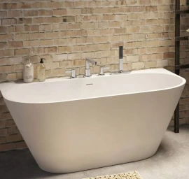 Vonia Paa DECO WALL 166x81 cm, su 4 dalių maišytuvu Finoris