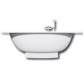 Vonia PAA VERSO 170x75 cm A su žema uždanga balta, VAVERA/00