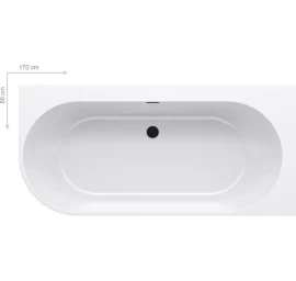 Vonia Ravak Freedom Corner R 170x80 cm balta XC00100042