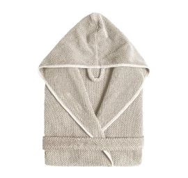 Vonios chalatas su gobtuvu BEE WAFFLE L, fog, C1006092123396