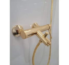 Vonios maišytuvas su dušo k-tu Fiore XENON, blizgus auksas, 44OO5150