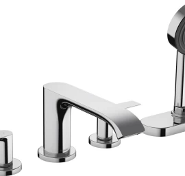 Vonios maišytuvas su rankiniu dušu Hansgrohe Vivenis su sBox, chromo, 75444000