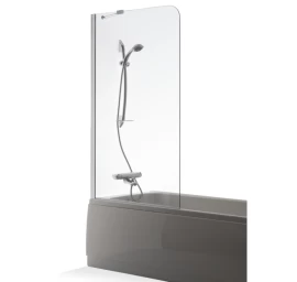 Vonios sienelė Brasta Glass Mija 100 cm, rusvas