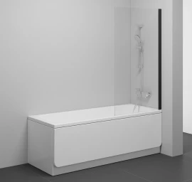 Vonios sienelė Ravak NVS1-80 juoda+stiklas Transparent 7O840300Z1