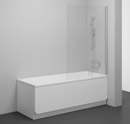 Vonios sienelė RAVAK PVS1, 80x140cm satinas ir skaidrus stiklas