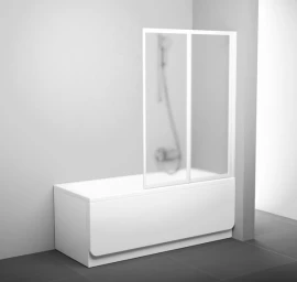 Vonios sienelė RAVAK VS2, 105x140cm balta ir skaidrus stiklas