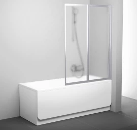 Vonios sienelė RAVAK VS2, 105x140cm satinas ir stiklas Grape