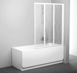 Vonios sienelė RAVAK VS3, 100x140cm balta ir plastikas Rain