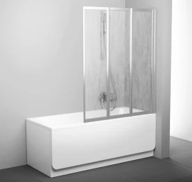 Vonios sienelė Ravak VS3 115 satinas + plastikas Rain, 795S0U0041