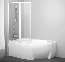 Vonios sienelė Ravak VSK2 ROSA 140 L Transparent, 76L70100Z1