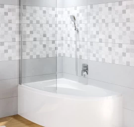 Vonios sienelė Riho Novik Z108 Aryl 90 cm, kairė