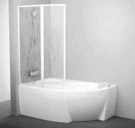 Vonios sienelė VSK2 ROSA 140L Rain baltas+plastikas, 76L7010041
