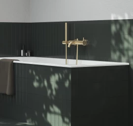 Vonios/dušo maišytuvas be dušo komplekto, Ravak ES 022.60GLB, šlifuoto aukso, X070603