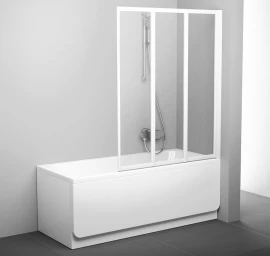 VS3 130 balta+stiklas Transparent