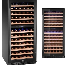 Vyno Aušintuvas 2 Zonų 124 Buteliams 265 L 570x595x1400 Mm