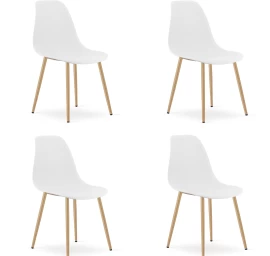 Wat Kėdė Balta / Natūralios Kojos X 4